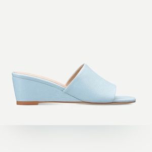 intentionally blank hey jessica sandal blue slides